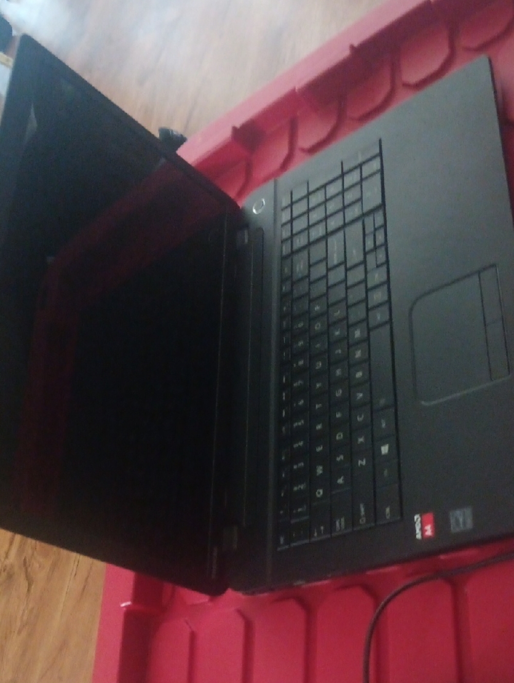 Toshiba Black Laptop with Numeric Keypad